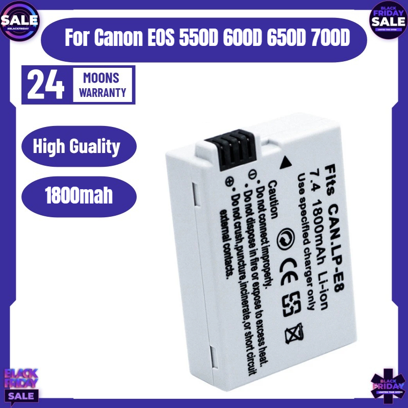 Drone Battery - New LP-E8 Camera Battery for Canon