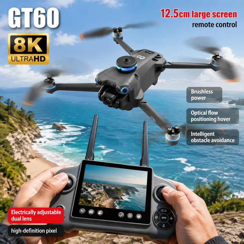 NEW GT60 Mini Drone Dual Camer - Drone Gps Mount 评论和价格